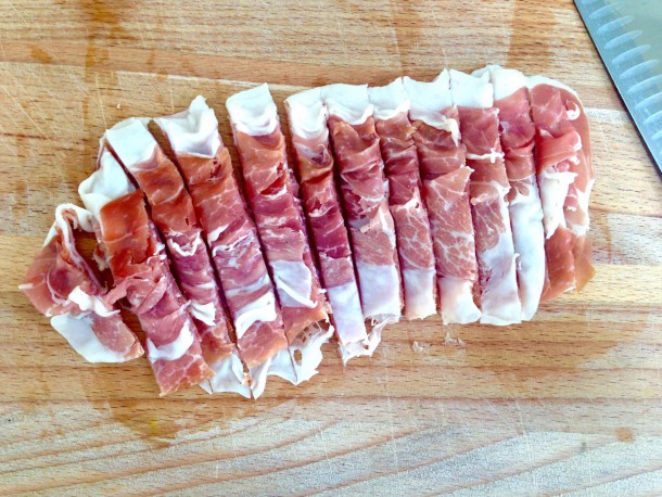 4. Parma Ham chopped up