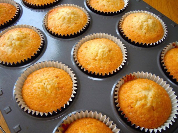 13. Cupcakes out of the oven