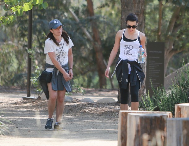 Lea Michele, along with her mother Edith Sarfati, go for a hike in Runyon Canyon Park Featuring: Lea Michele,Edith Sarfati Where: Los Angeles, California, United States When: 29 Mar 2014 Credit: WENN.com