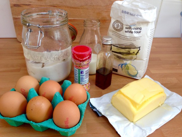 1. Vanilla Cupcake Ingredients