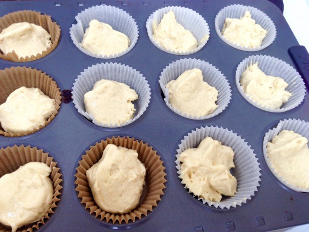 10. The cake batter in the cupcake cases