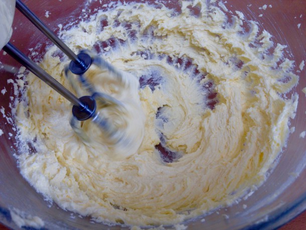 3. Creaming the butter and sugar