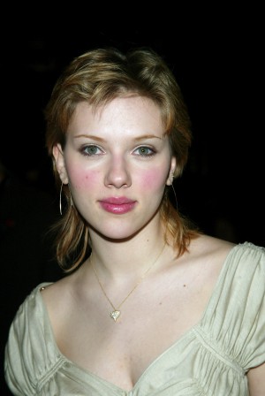 NEW YORK - FEBRUARY 10: Actress Scarlett Johansson attends the BCBG Max Azria Fall/Winter 2003 Collection fashion show at the Theater in Bryant Park during Mercedes-Benz Fashion Week February 10, 2003 in New York City. (Photo by Evan Agostini/Getty Images)