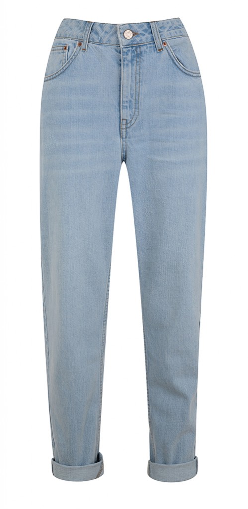 Light wash mom jeans, Topshop