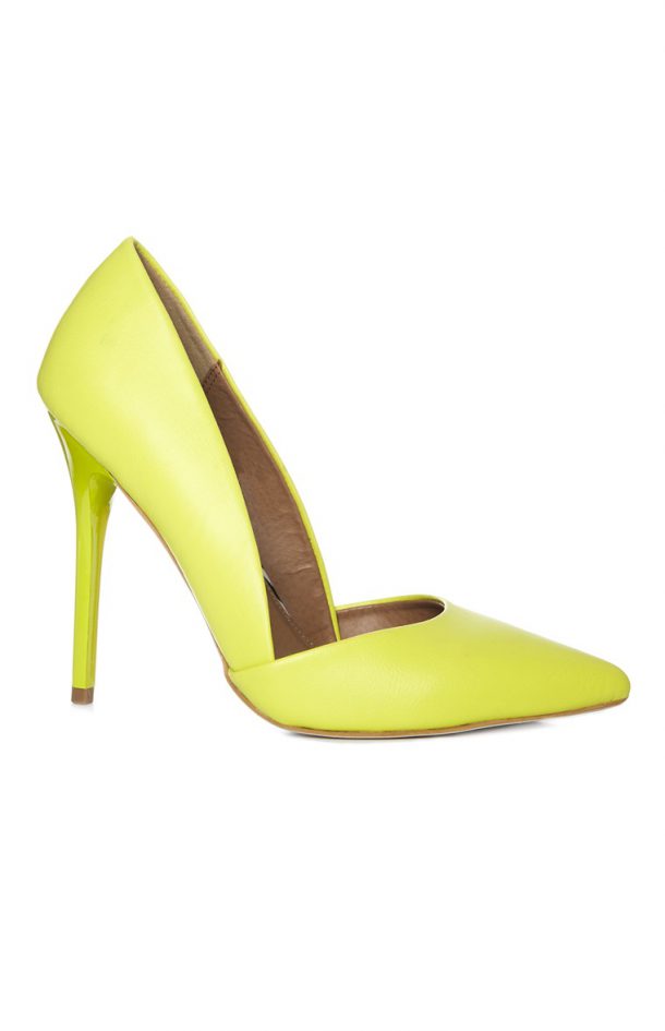 penneys yellow stilettos 