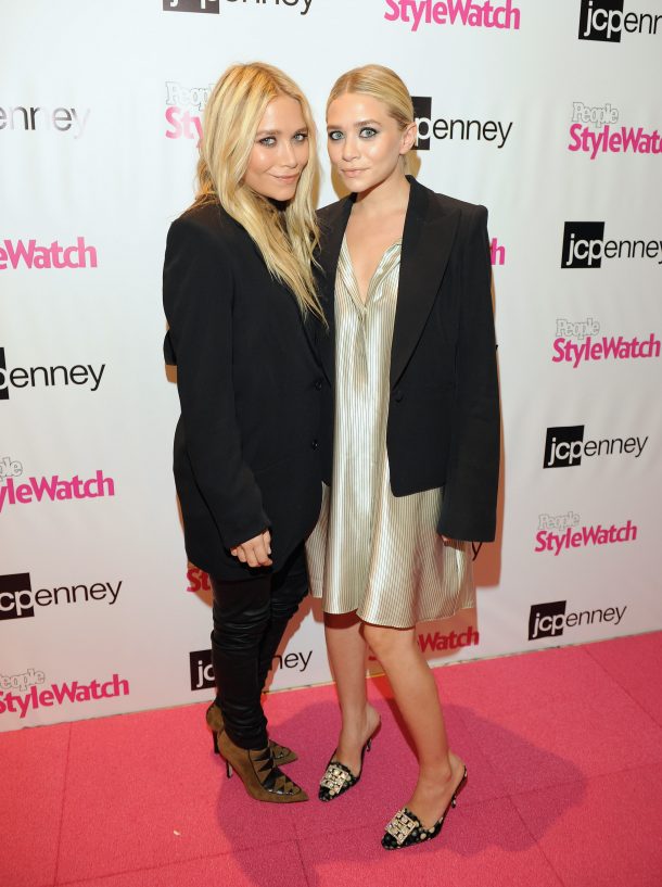 NEW YORK, NY - SEPTEMBER 08: To kick-off NY Fashion Week, Mary-Kate Olsen and Ashley Olsen attend jcpenney and People StyleWatch's "Miss for a Must" event at the jcpenney store on September 8, 2011 in New York City. (Photo by Dave Kotinsky/Getty Images for JCPenney)