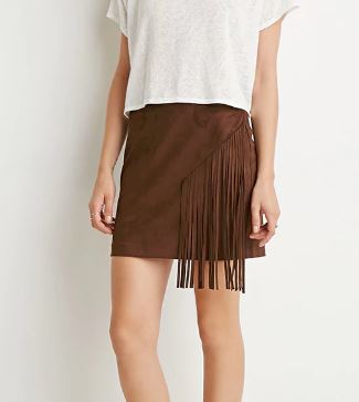 forever 21 fringe skirt