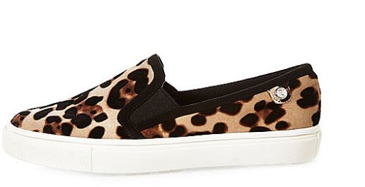 leopard print plimsolls river island