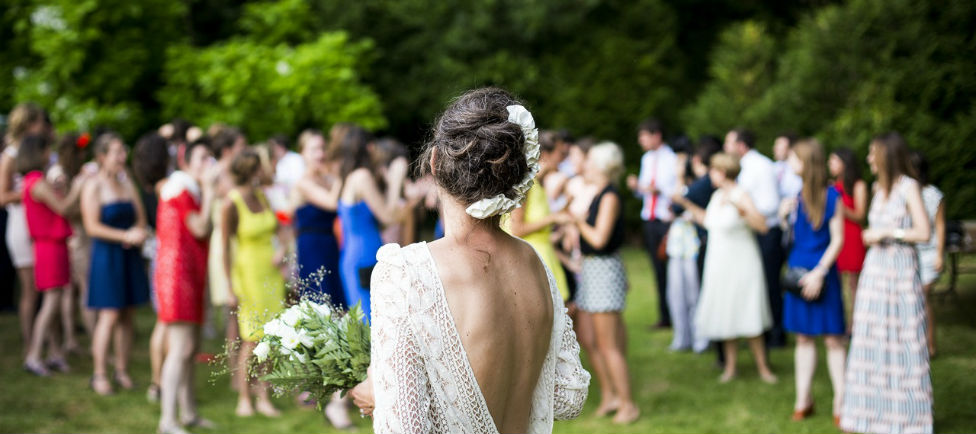 bride and wedding party