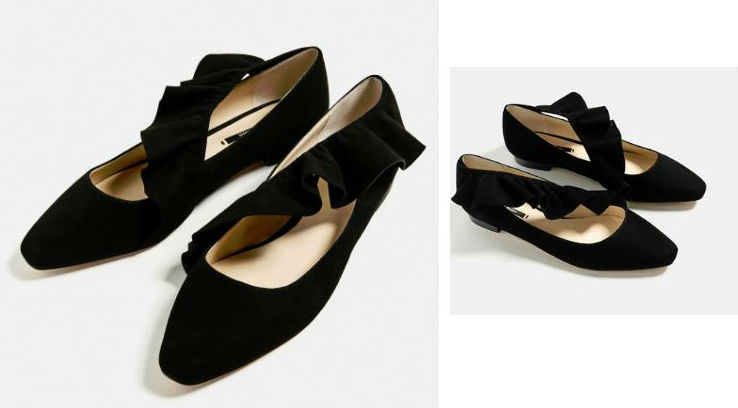 zara ballerina shoes