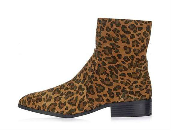topshop leopard print boots