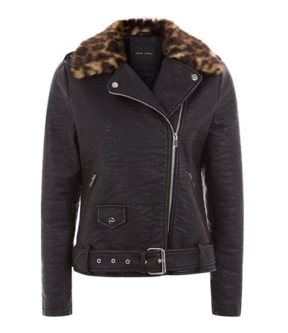 new look leather look jacket