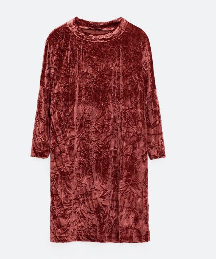 Zara velvet dress