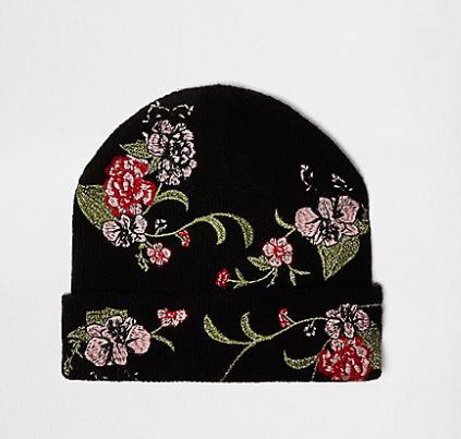 new look beanie embroidered