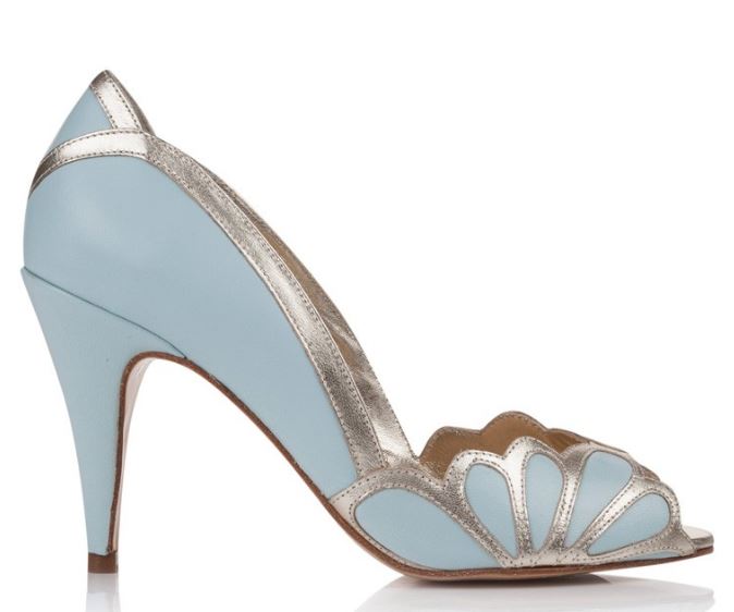 rachel simpson blue wedding shoes