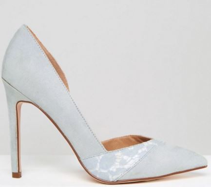 asos blue wedding shoes
