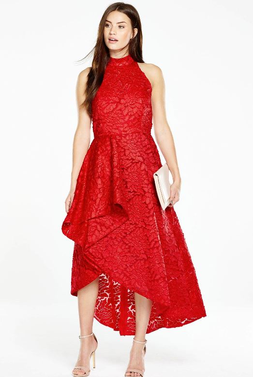 V by shop very red dress