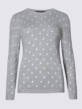 star print sweater