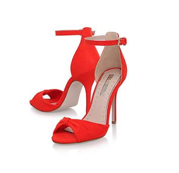 quiz red sandals