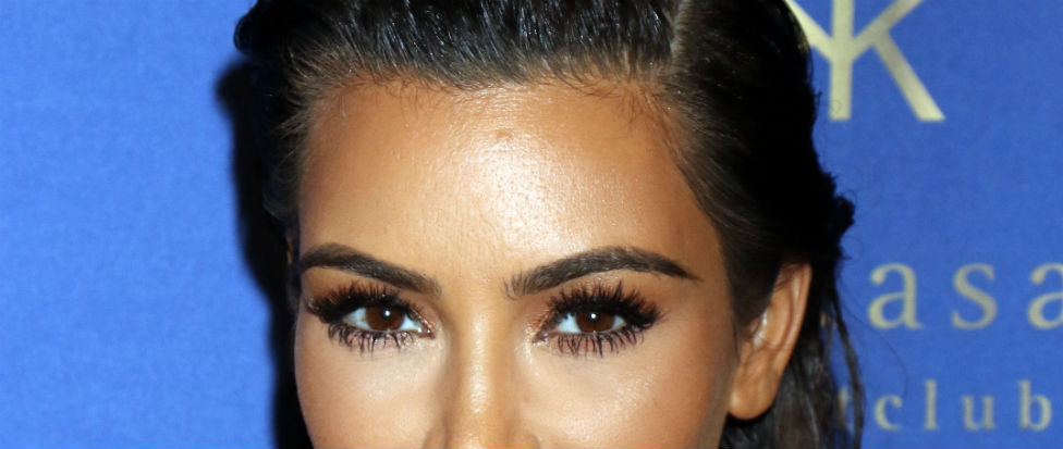 Kim K falsies almond eyes