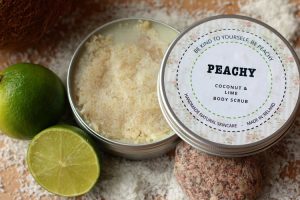 natural Peachy+Coconut+and+Lime+Body+Scrub