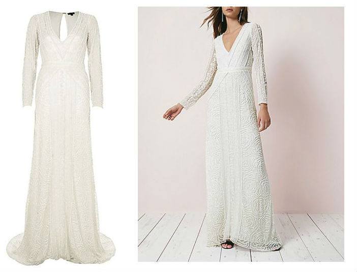 river island premium collection wedding dress