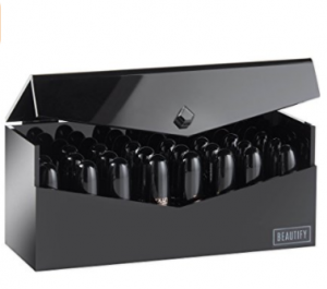 Beatify lipstick organiser with lid black 8.99