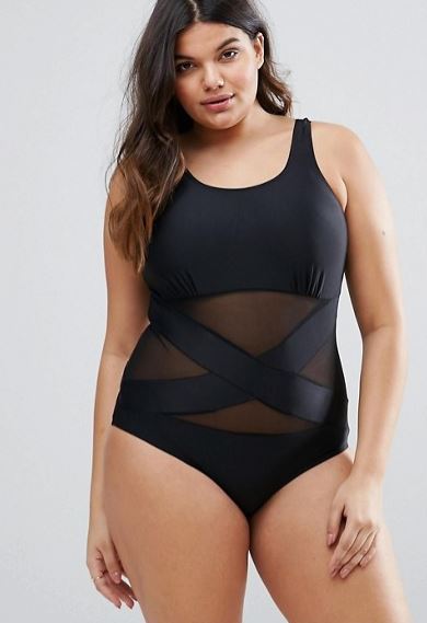 asos little black swimsuits