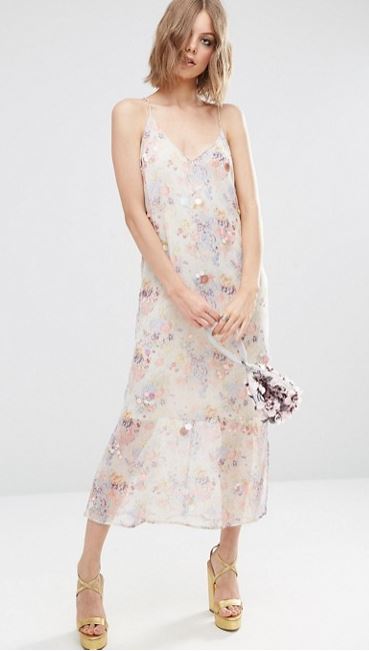 asos floral slip dress margot robbie bridesmaid