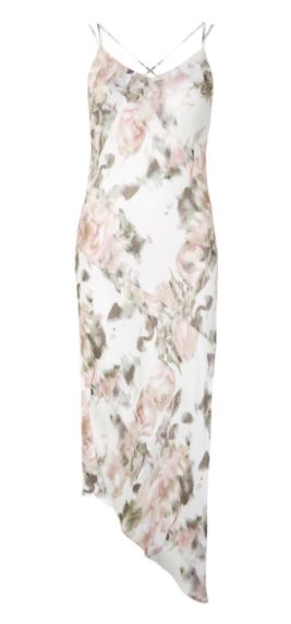 topshop floral slip dress margot robbie bridesmaid