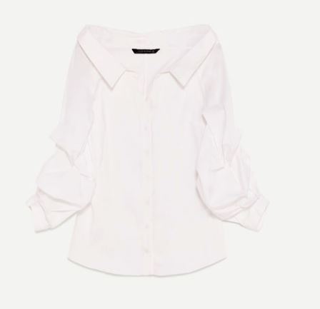 zara shirt look summery