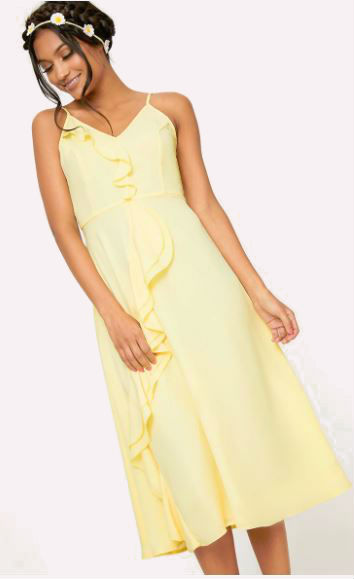 Lemon wedding guest outlet dresses