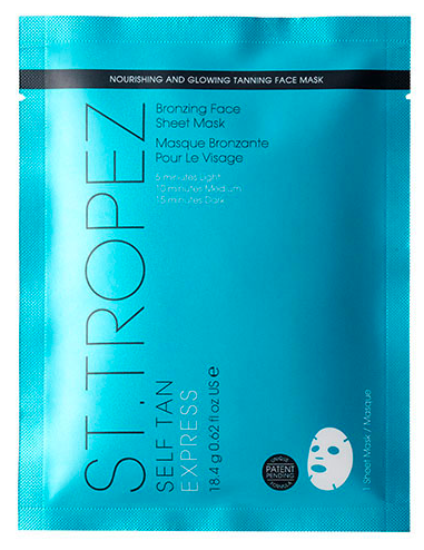 St Tropez Self Tan Bronzing Express Face Sheet Mask