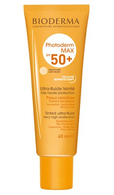 Bioderma max ultra fluid tinted sun protection