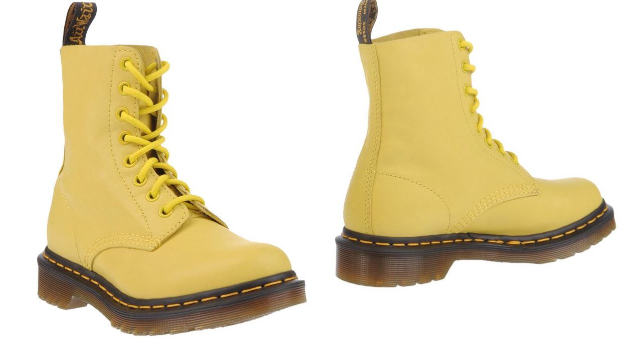 dr martens yellow boots shoe trend