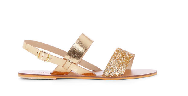 warehouse glam flat sandals