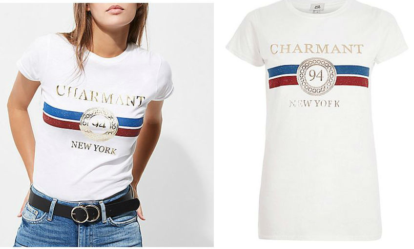 river island gucci logo t-shirt