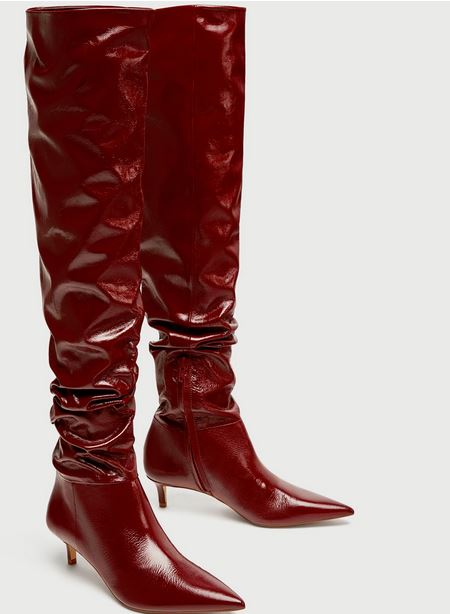 zara slouch boots style trend