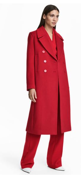 hm red coat