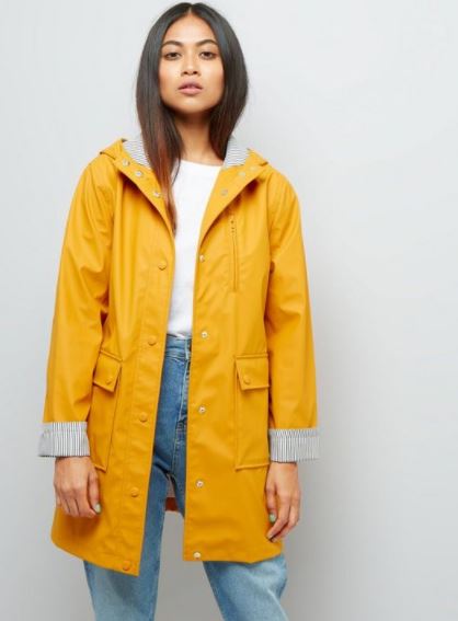 yellow raincoats new look