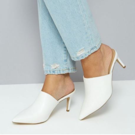 new look white mules kourtney kardashian