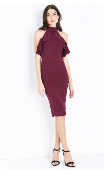 new look christmas wedding guest dress