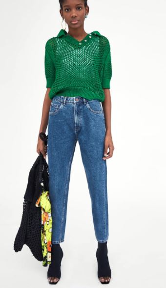 zara straight jeans