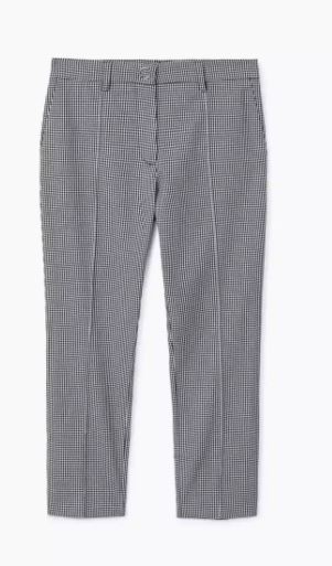 mango checked trousers