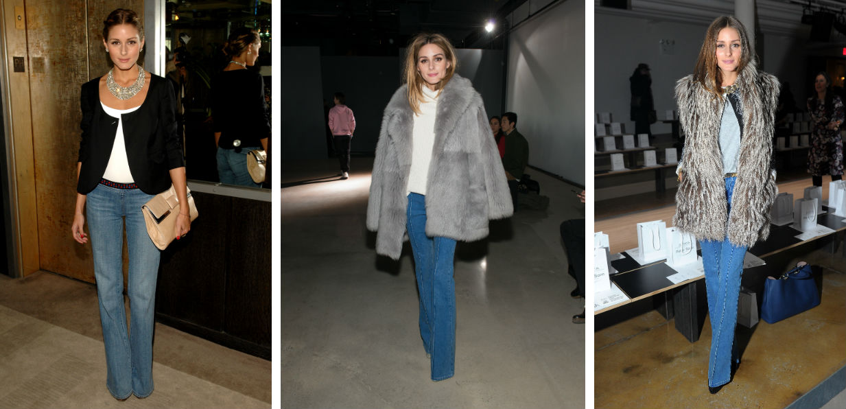 olivia palermo flared jeans style