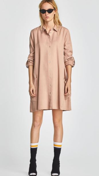 zara shirt dress