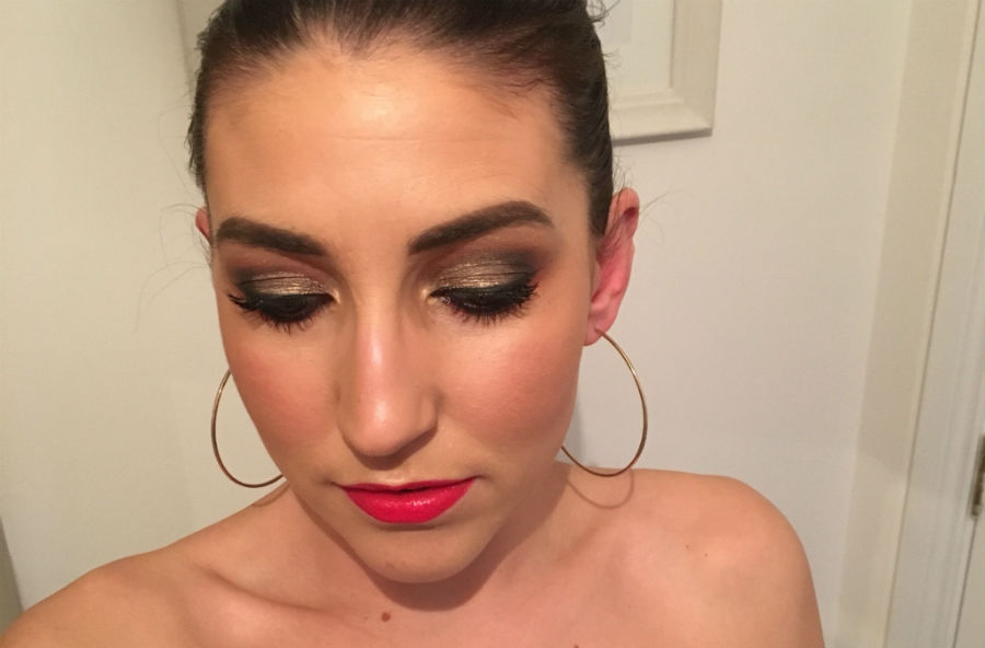 glam summer eye look