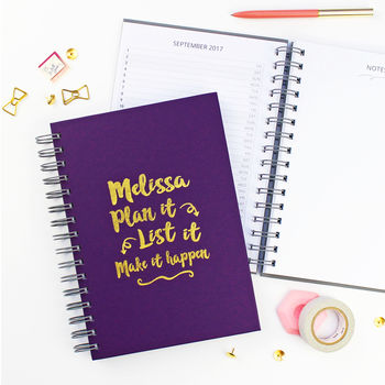 personalised planner