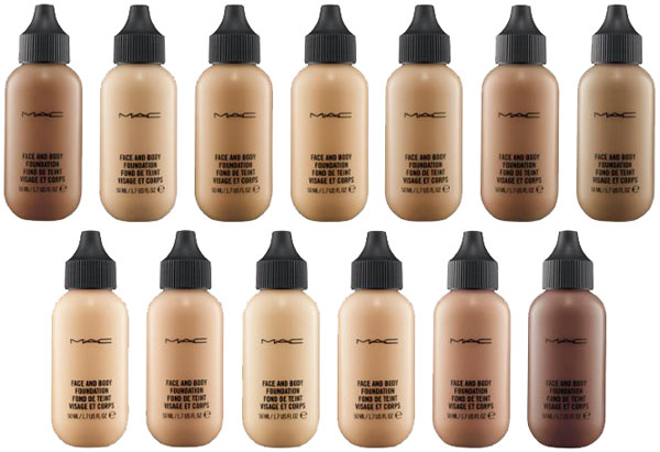 lightweight foundations MAC Face Body