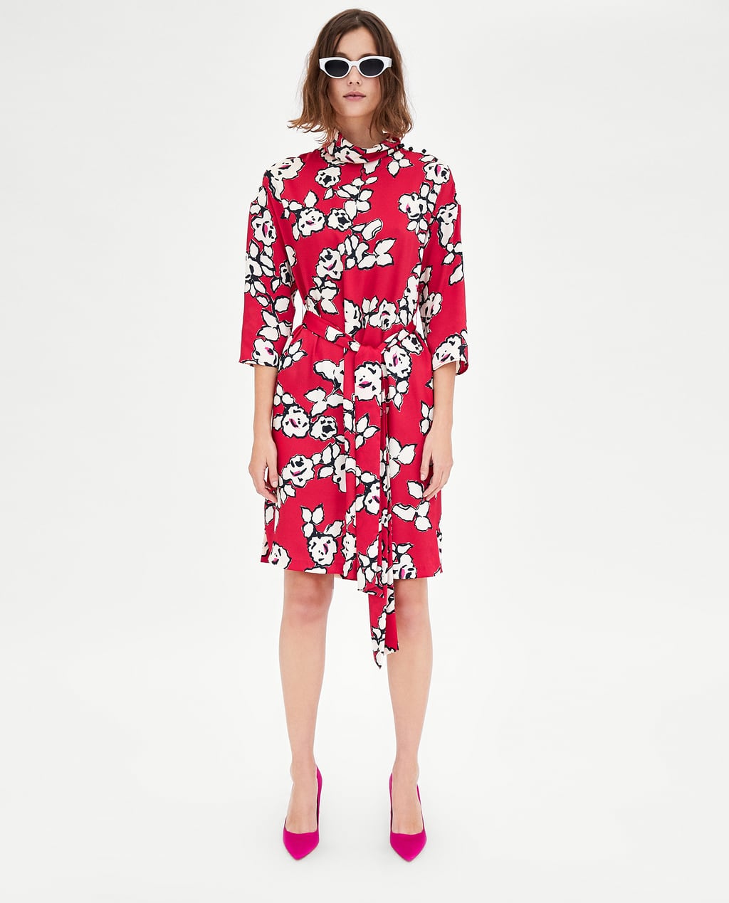 zara floral dress